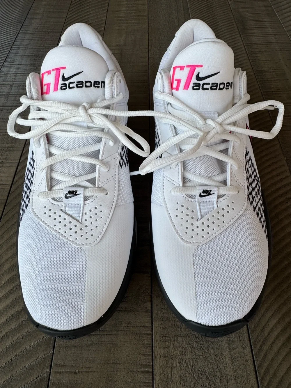 Nike Air Zoom G.T. Cut Academy EP White/Black/Pink Basketball Men’s Size 9.5